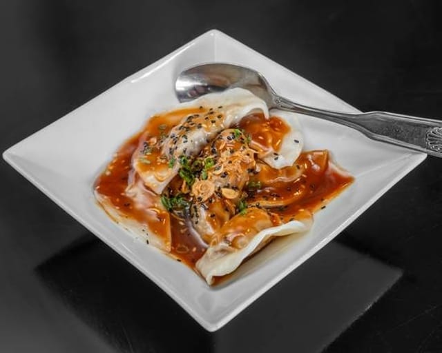 Chicken Szechuan Dumplings.
